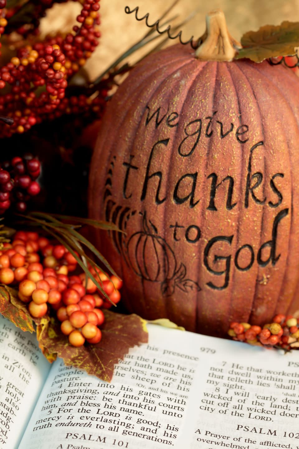 thanksgiving prayers psalm