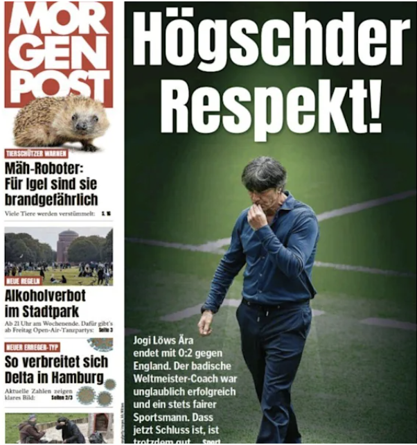 The Morgen Post says a fond farewell to Joachim Low with the words 'Highest respect'