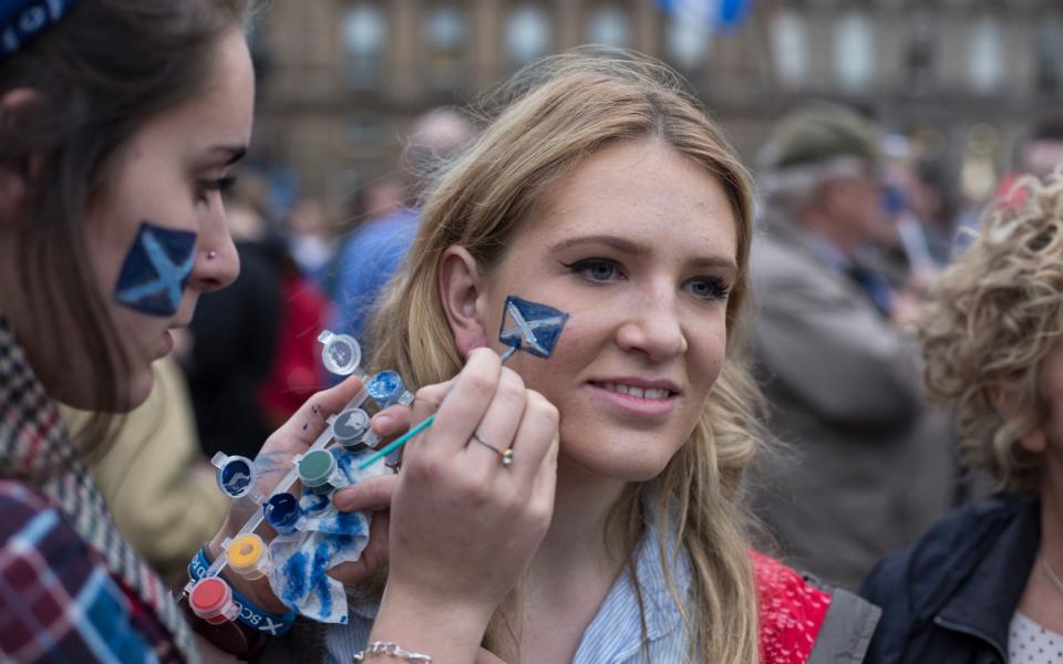 Polls predict the SNP will win a huge majority in next month's Holyrood election - Colin McPherson /Corbis News