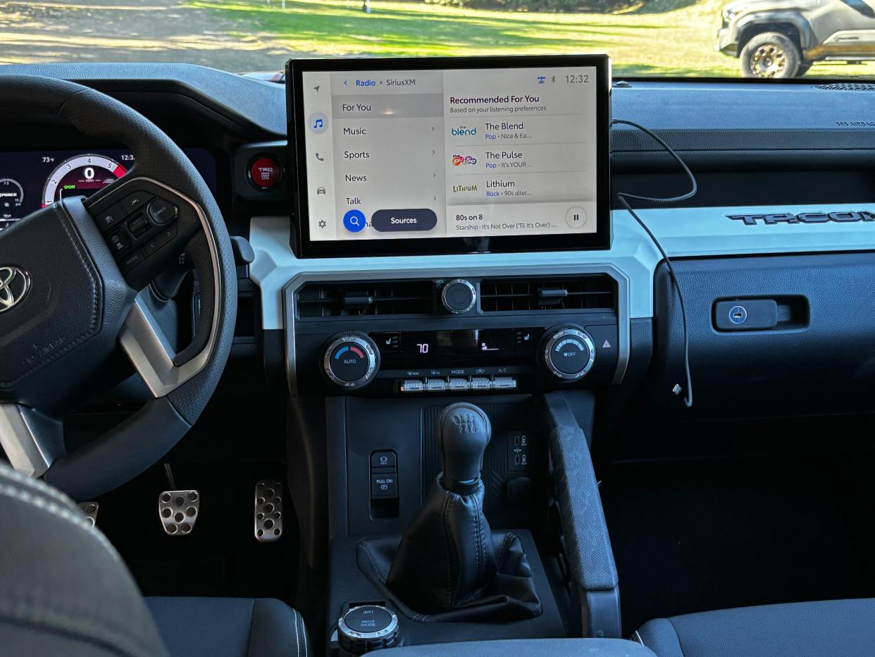 Some 2024 Toyota Tacoma models have a 14-inch touch screen