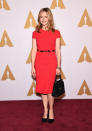 Jennifer Jason Leigh, nominada por ‘Los odiosos ocho’, en el almuerzo previo a los Oscar