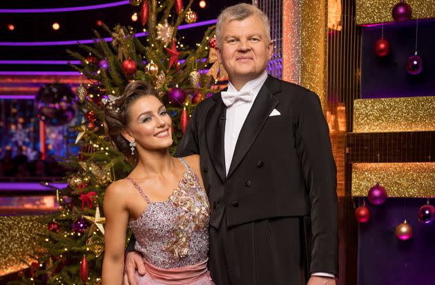 Adrian Chiles with Strictly partner Jowita Przysta (Photo: Guy Levy/BBC via PA Media)