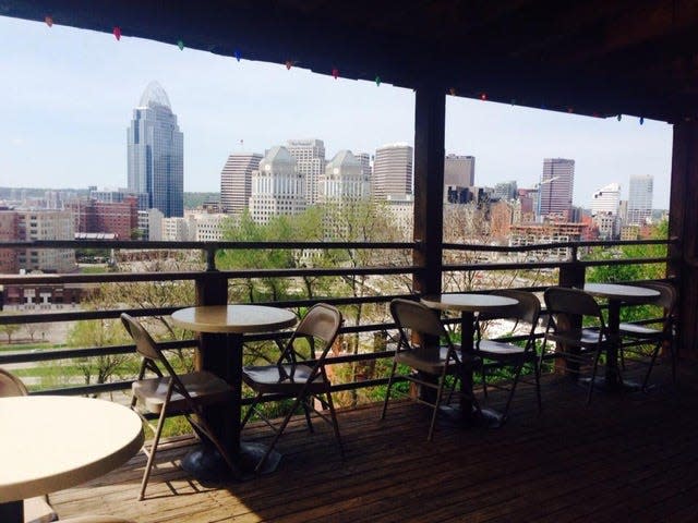 Located atop Mount Adams, City View Tavern offers burgers, drinks and views of Cincinnati.