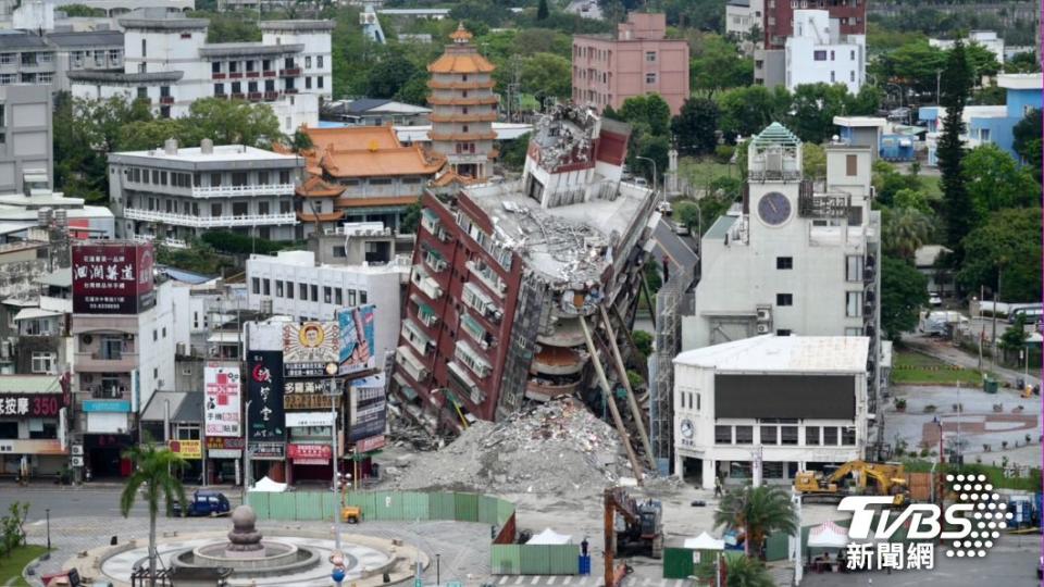 本（4）月3日大地震重創花蓮。（圖／區國強攝）