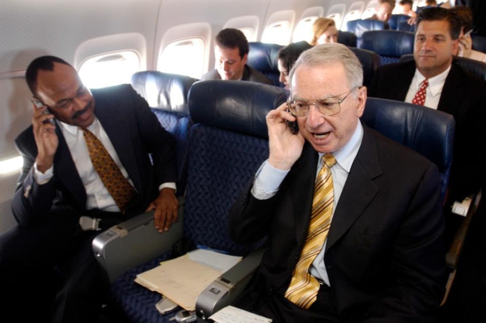 Talking loud is not a preferred behavior on flights. Bloomberg News