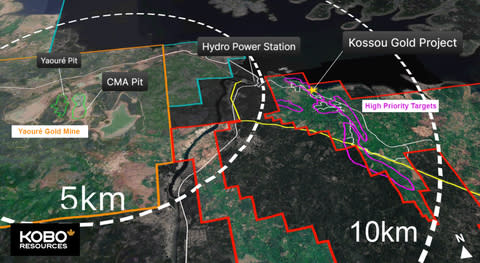 Figure 2: Project Overview with Proximity to Nearby Major Gold Operator (Graphic: Business Wire)