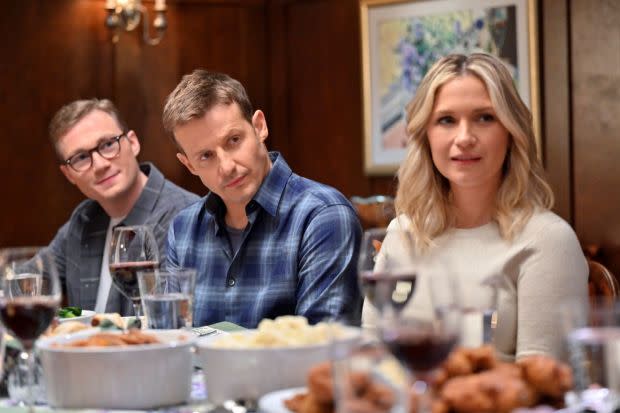 <em>Tony Terraciano, Will Estes, Vanessa Ray</em><p>Photo: John Paul Filo/CBS</p>