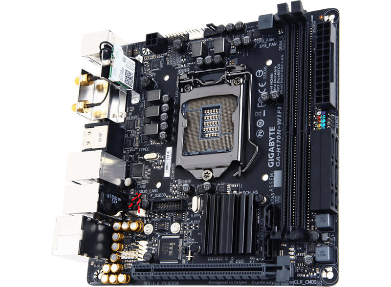 Gigabyte H170N-WiFi. (Image Source: Gigabyte)