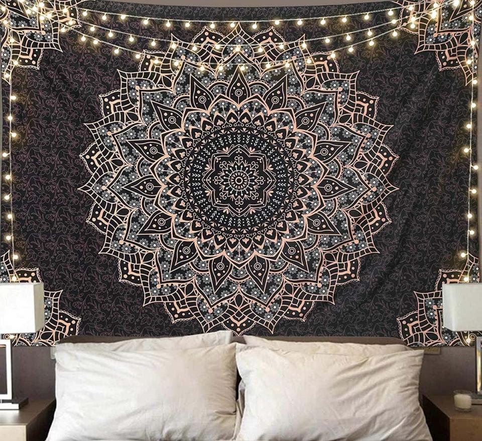 The Best Wall Tapestries Option Black Mandala Tapestry