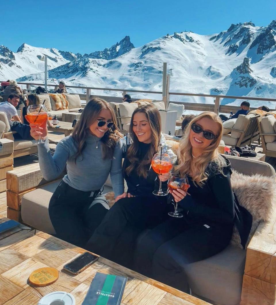 India Hogg and friends at Bagatelle Courchevel.