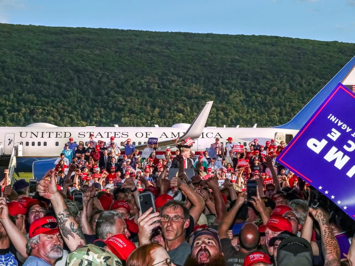 Trump rally in Montoursville, Pennsylvania, 2019 (Peter van Agtmael/Magnum Photos)