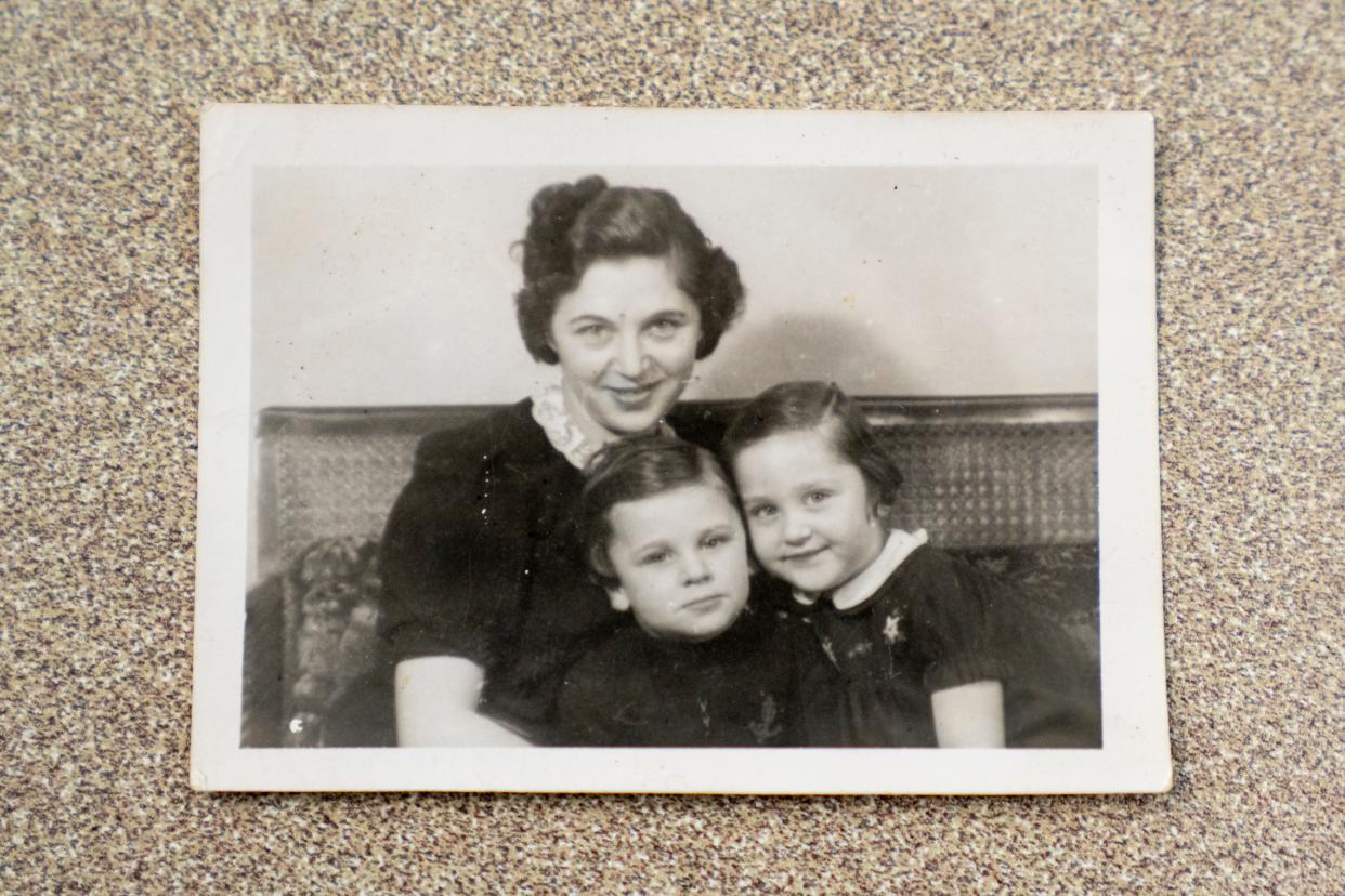 One of Holocaust survivor Fred Kurz’s many family photos shows him, his mother and sister all together before WWII.