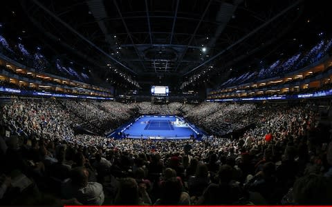 17th November 2018, O2 Arena, London, England; Nitto ATP Tennis Finals; Fans watch the semi-final match between Alexander Zverev (GER) and Roger Federer (SUI)  - Credit: Getty Images