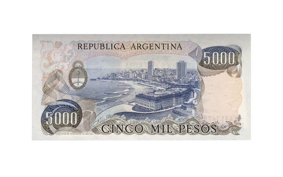 Argentina, billete de 5.000 pesos