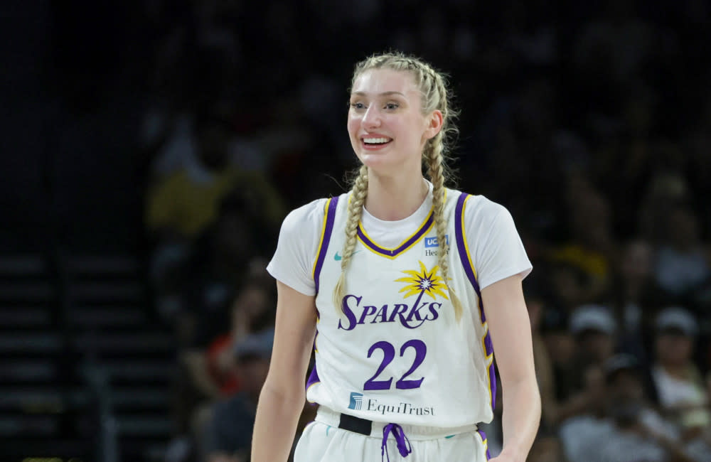 Cameron Brink nearly always wears her hair in braids for a basketball match credit:Bang Showbiz