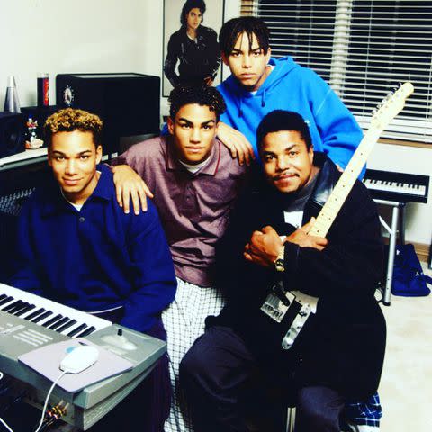 <p>Taj Jackson Instagram</p> Taryll Jackson, TJ Jackson, Taj Jackson, and Tito Jackson.