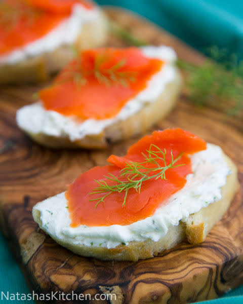 Smoked Salmon Tea Sandwiches