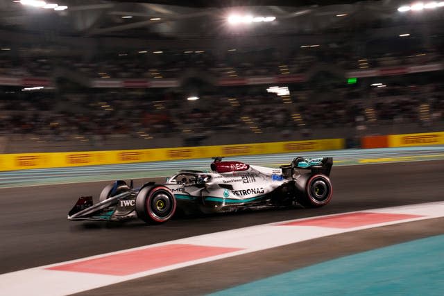 George Russell at the Abu Dhabi Grand Prix 