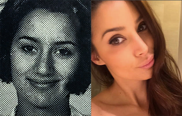 Snezana Markoski aged 17 (L) and 35 (R). Instagram.