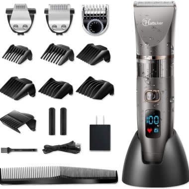 Hatteker Men’s Cordless Hair Clipper best hair cutting tools set