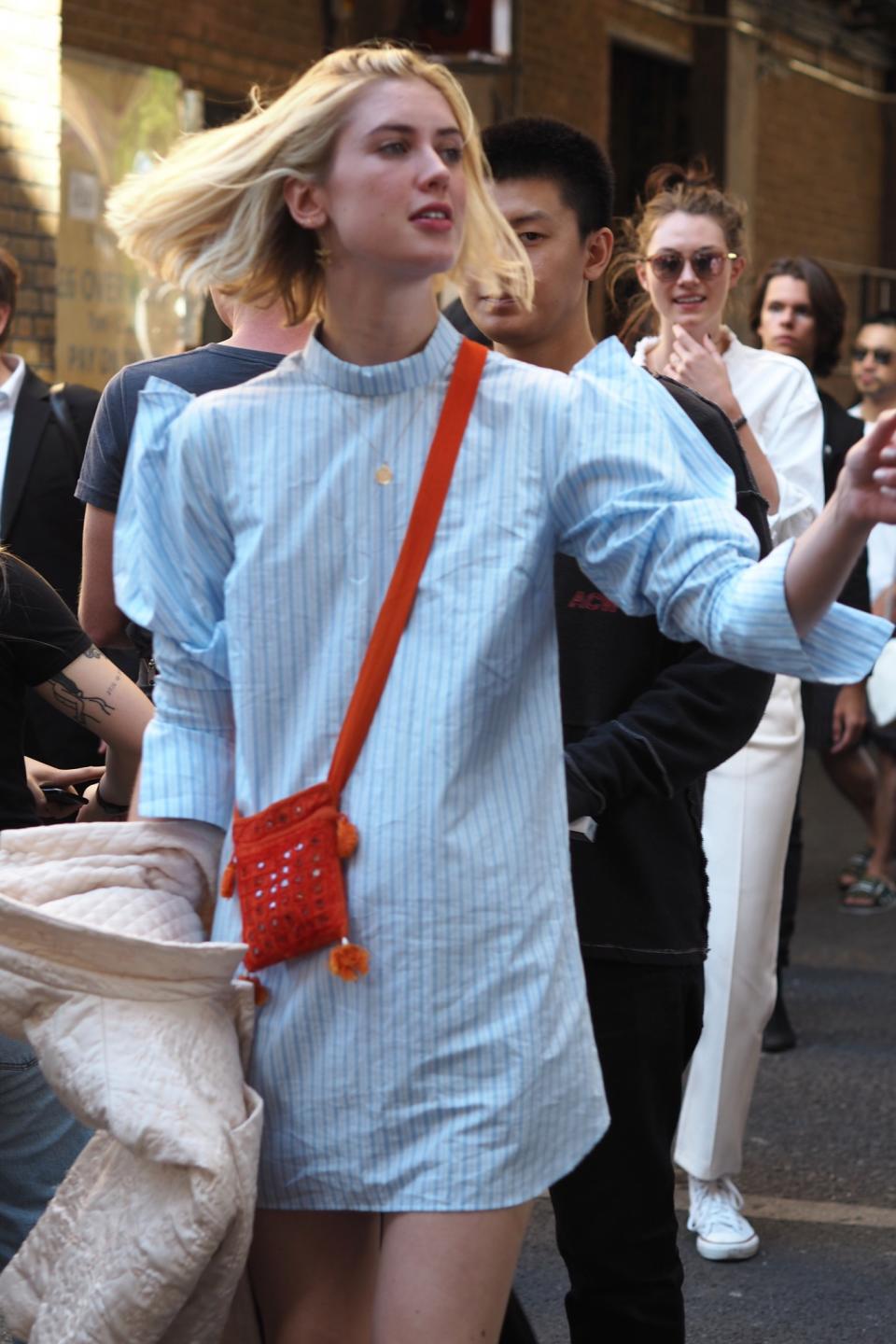 <p>This striped dress is so effortlessly stylish. [Photo: Yahoo Style UK/Sabrina Carder] </p>