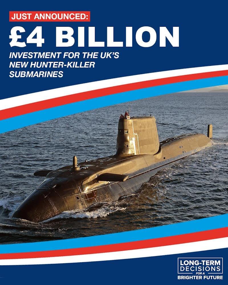 英國簽40億英鎊合約，推進AUKUS核動力潛艦計畫。 (圖:@grantshapps)