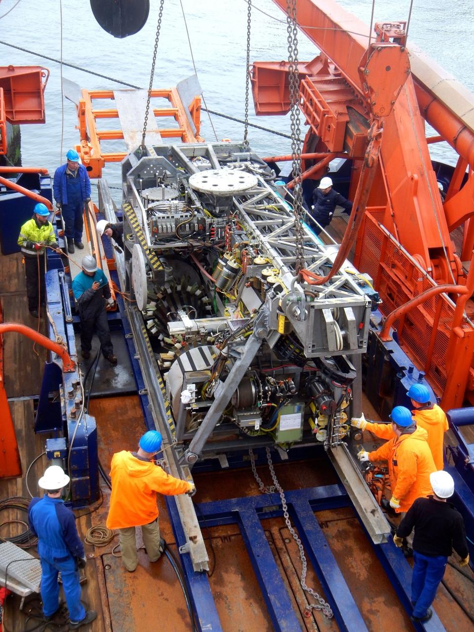 Germany's polar research vessel which brought back core samples from West Antarctica (PA)