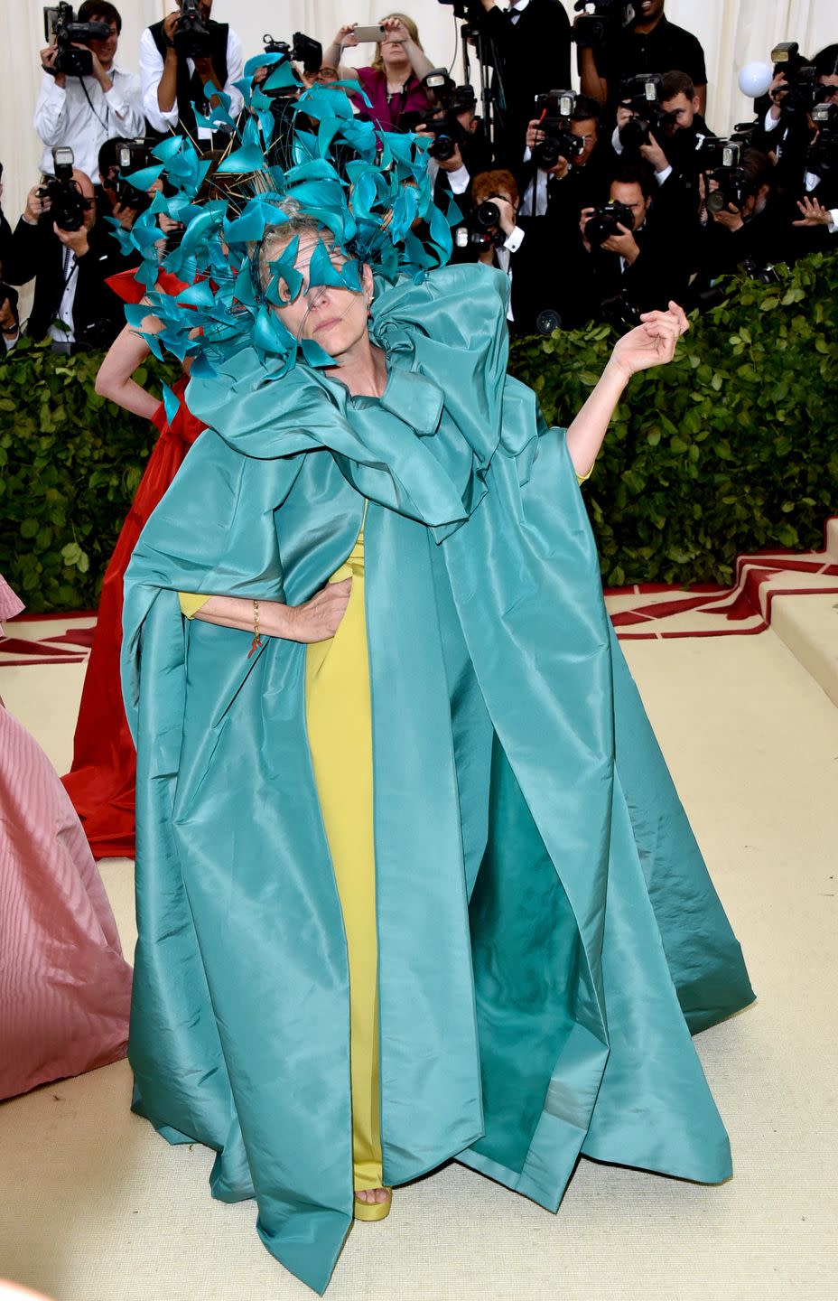 new york, ny may 07 frances mcdormand attends the heavenly bodies fashion the catholic imagination costume institute gala at the metropolitan museum of art on may 7, 2018 in new york city photo by john shearergetty images for the hollywood reporter