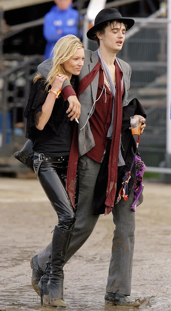 Kate Moss and Pete Doherty at Glastonbury, 2007