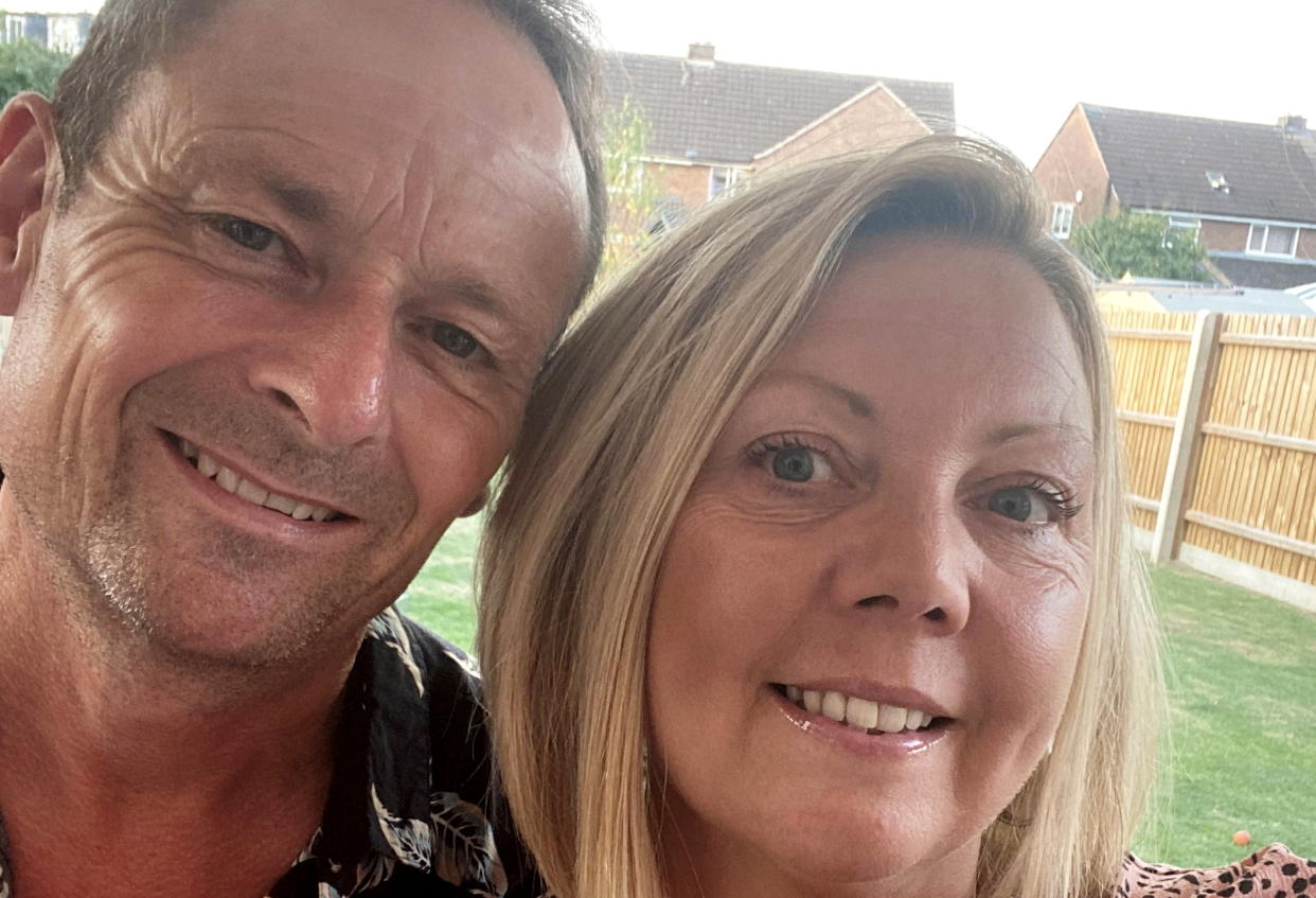 Missing Paul Baker, 52, with wife, Rachel, 50.  Release date – January 22, 2023.  See SWNS story SWMRmissing.  A distraught wife has issued an emotional appeal for her missing husband to come home – saying she wants to give him a “big hug”.  Paul Baker, 52, was last seen by his family in the West Avenue area of Asfordby, near Melton Mowbray, Leics., on January 13.  CCTV shows him outside Sainsburys in Melton shortly before 5pm on the day he was last seen. He was wearing a grey hooded top and carrying a rucksack and possibly a sleeping bag attached at the base.  His worried wife, Rachel, 50, has made a direct appeal to her husband, in a desperate bid to find him. 