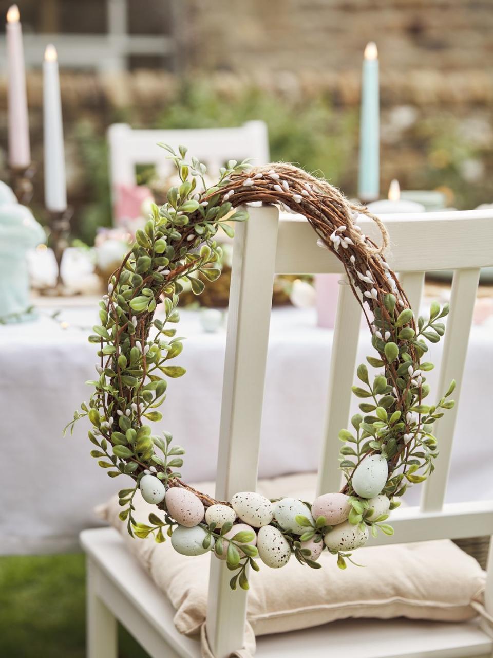 easter ideas  table wreath