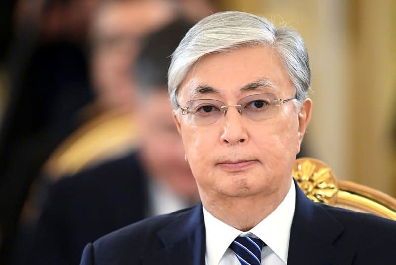 Kazakhstan President Kassym-Jomart Tokayev declared a national day of mourning after an explosion and subsequent fire at a coal mine in that country Saturday left at least 33 people dead and another 13 still unaccounted for. File Pool Photo courtesy of the Kremlin
