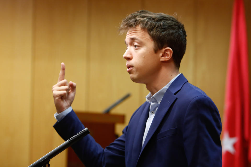 El portavoz regional de Más Madrid,Íñigo Errejón.