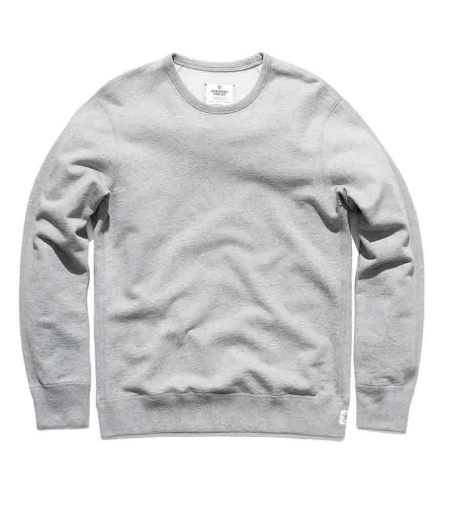 Reigning Champ Crewneck, Heather Grey