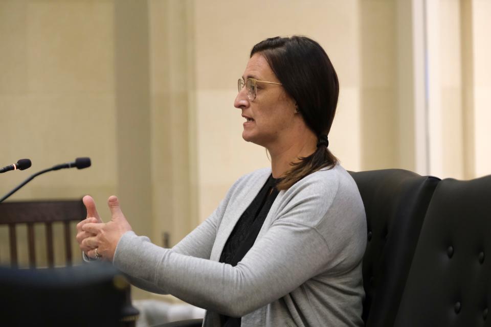 Whitney Louis testifies before the committee. An Oklahoma House committee holds a hearing later this month about a former Oklahoma Department of Corrections employee who raised concerns about how the agency handled allegations that guards illegally had sex with inmates.