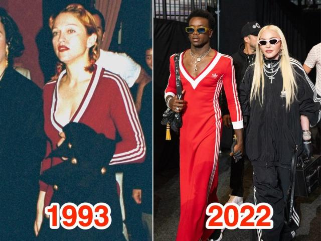 Madonna's son wore a red dress that was by one her iconic looks from 1993