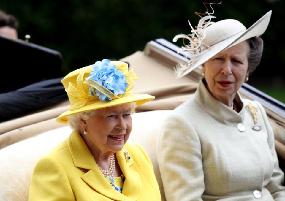 <p>On the carriage ride into the event, Princess Anne and the Queen no doubt discussed Anne's new granddaughter, who was born on June 18, earlier this week.</p><p><a rel="nofollow noopener" href="https://www.townandcountrymag.com/society/tradition/a21528738/zara-phillips-tindall-gives-birth-royal-baby-girl/" target="_blank" data-ylk="slk:Get all the details on Zara Tindall's yet-to-be-named daughter right here.;elm:context_link;itc:0;sec:content-canvas" class="link ">Get all the details on Zara Tindall's yet-to-be-named daughter right here.</a></p>