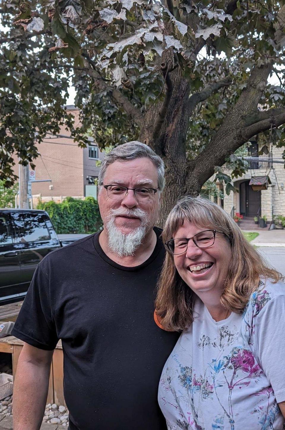 Kenneth Copeman, seen here with his wife Laurie, also a member of the Glen Agar Residents Association, said it's unfair for the city to remove the decades-old service, while increasing property taxes.