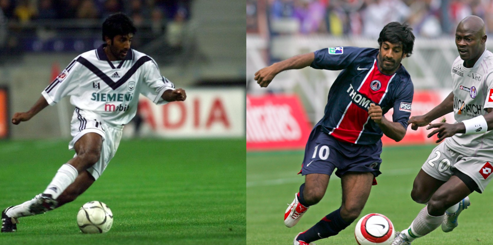 Vikash Dhorasoo : aux Girondins de Bordeaux en 2000/2001 puis au PSG en 2005/2006.