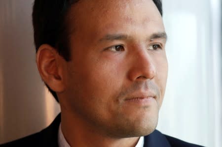 Cedric O, French Junior Minister for the Digital Sector, poses in his office in Paris