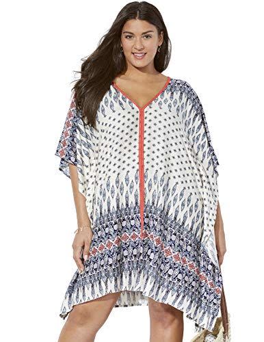 Scarf Print Beach Cover Up Tunic