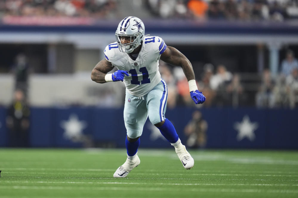 Dallas Cowboys linebacker Micah Parsons (11) is seen during an NFL football  game against the New York Giants, Thursday, Nov. 24, 2022, in Arlington,  Texas. Dallas won 28-20. (AP Photo/Brandon Wade Stock Photo - Alamy