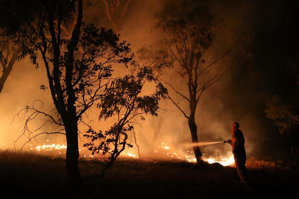 Firefighters fought intense blazes in New South Wales that continued to rage throughout January 2020 (REUTERS)