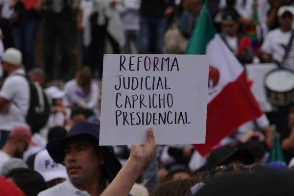 Protesta contra reforma judicial