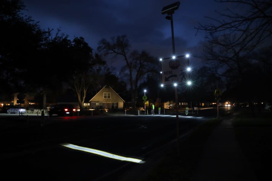 The Austin Transportation and Public Works Department is operating a safety pilot project along Shoal Creek Boulevard at the intersection of Treadwell Boulevard. (Courtesy: Austin Transportation and Public Works Department)