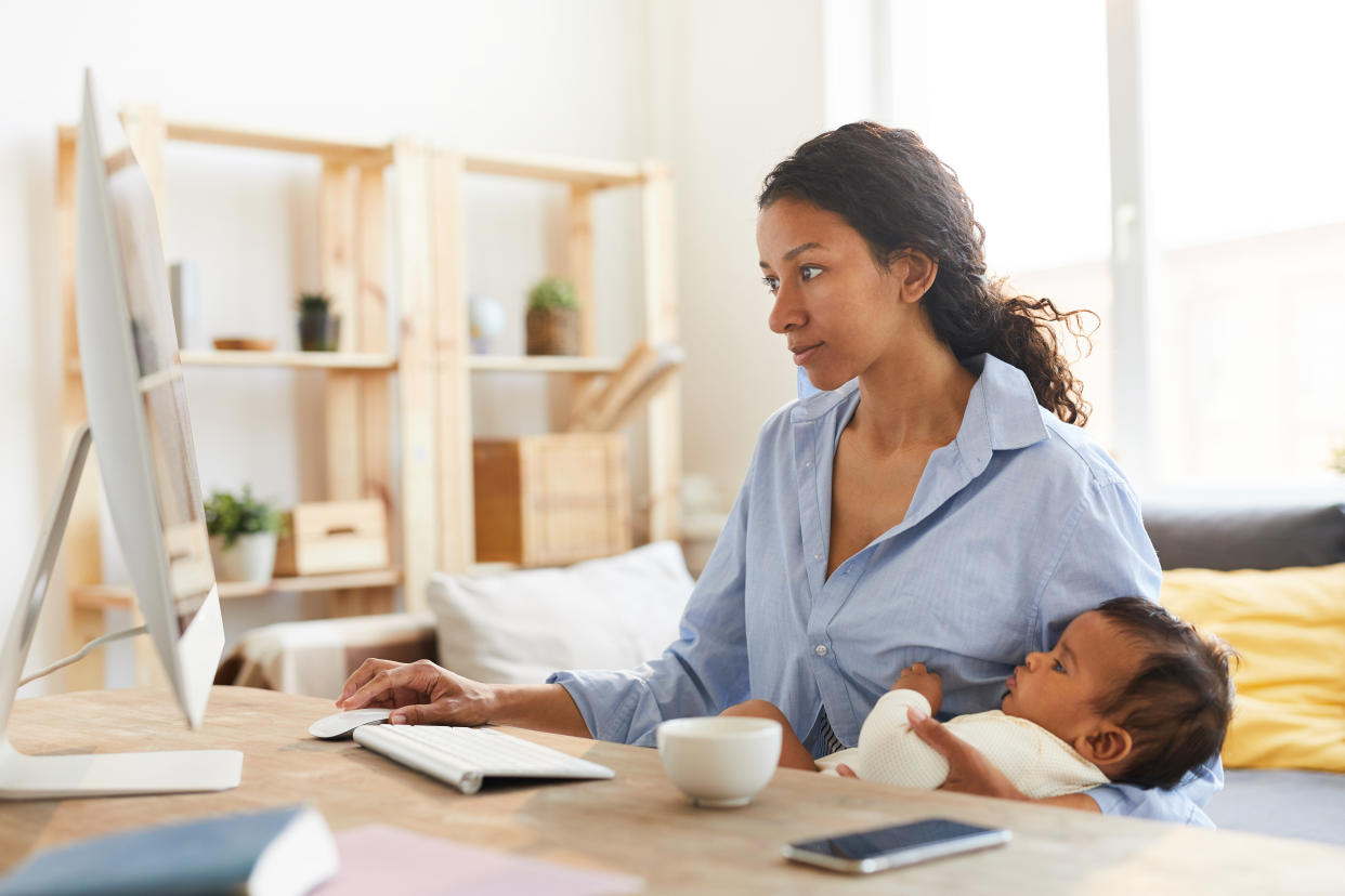 Self-employed mothers have had a particularly rough year, with 74% having had their earning potential reduced because of a lack of access to childcare. Photo: Getty 