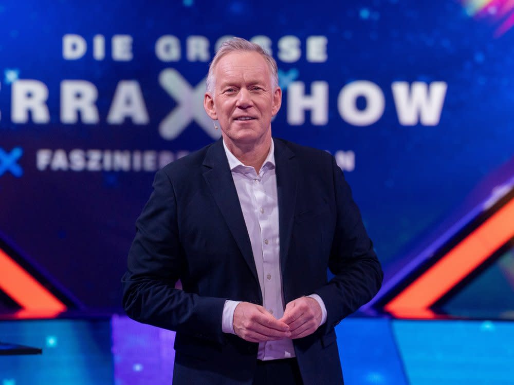 "Die große Terra X-Show": Moderator Johannes B. Kerner. (Bild: ZDF/Sascha Baumann)