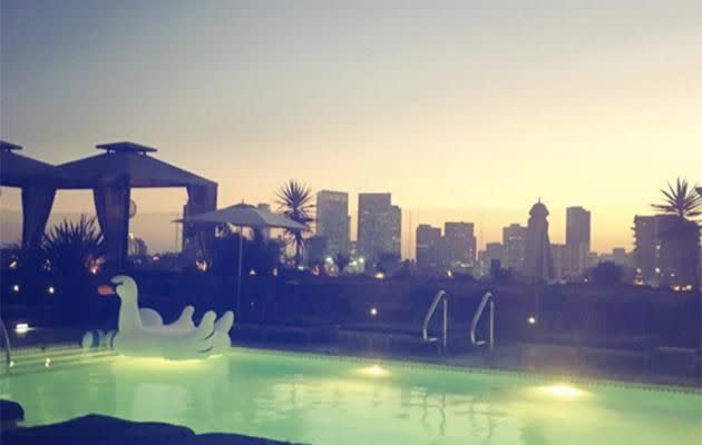 The pool at SIXTY Beverly Hills. Photo: Carly Williams