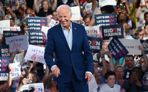 President Biden, seen here at a campaign rally in North Carolina one day after the debate.