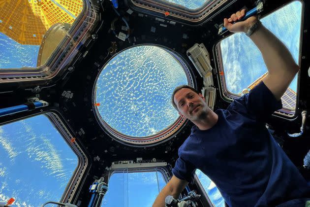 <p>Thomas Pesquet dans la Station spatiale internationale, le 16 octobre 2021.&nbsp;</p>